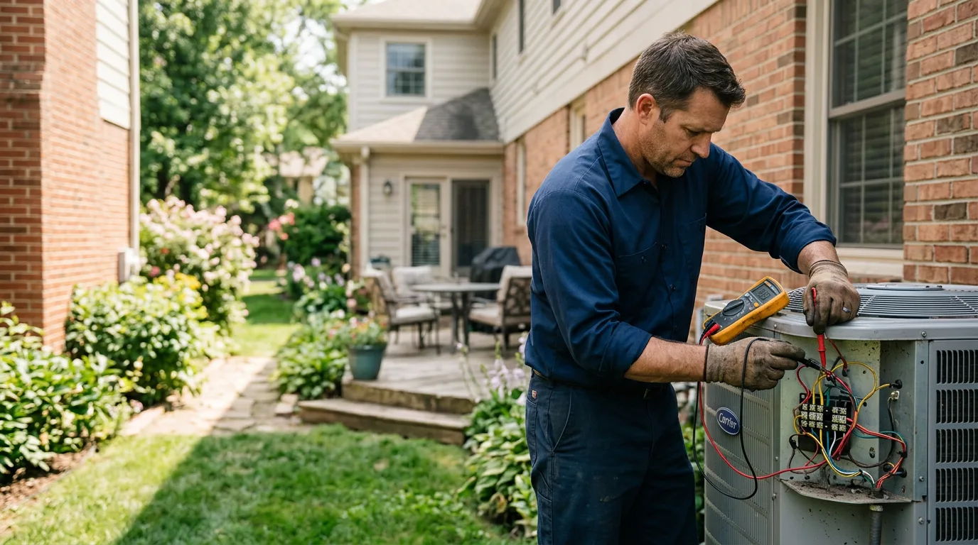 HVAC technician working near Kittanning, PA